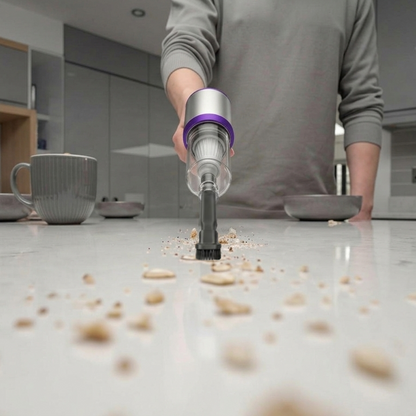 AutoPro Aeroflow Pro™ - Aspirateur Portable Sans Fil 2-en-1 pour Voiture - Batterie 6000mAh USB-C